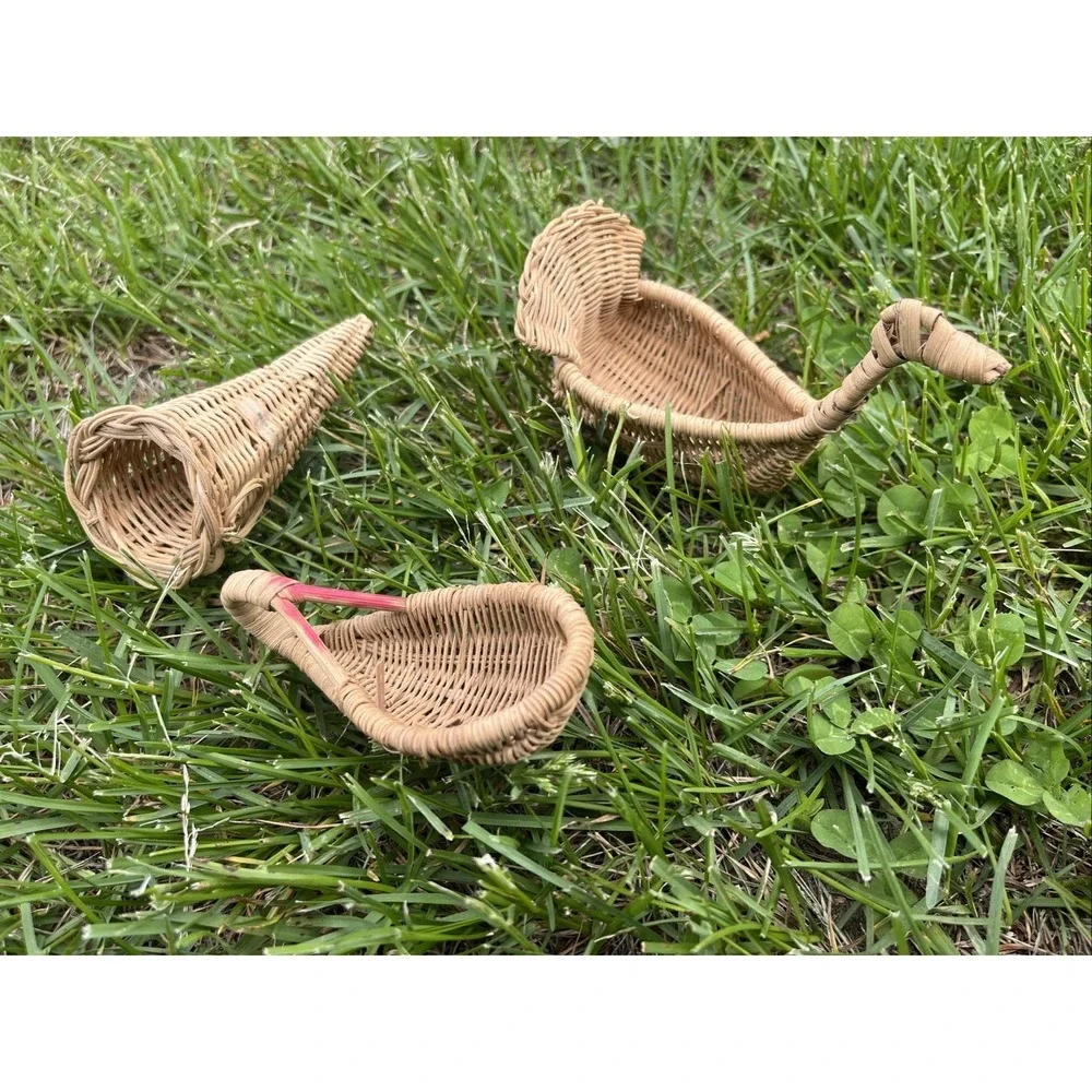 Small Wicker Baskets Duck Goose Turkey Cornucopia Basket Set of 3 Hong‎ Kong
